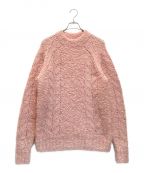 CINOHチノ）の古着「ALPACA RAGLAN BOTTLE NECK KNIT / アルパカラグランボトルネックニット」｜ピンク