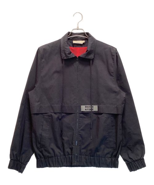 maison kitsune（メゾンキツネ）MAISON KITSUNE (メゾンキツネ) NEW WINDBREAKER / ニュー ウインドブレーカー　ジップアップジャケット ブラック サイズ:XSの古着・服飾アイテム