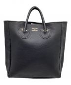 YOUNG & OLSEN The DRYGOODS STOREヤングアンドオルセン ザ ドライグッズストア）の古着「EMBOSSED LEATHER TOTE / エンボス レザー トートバッグ」｜ブラック