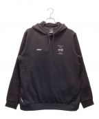 F.C.R.B.エフシーアールビー）の古着「POLARTEC POWER STRETCH TRAINING HOODIE / ポーラテック パワーストレッチ トレーニングフーディ 23AW」｜ブラック