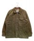 NIGEL CABOURN（ナイジェルケーボン）の古着「裏地チェック ヴィンテージ ハンティングジャケット　旧タグ　アングローバル期」｜オリーブ