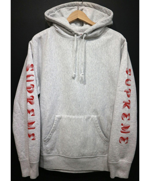 gradient sleeve hooded sweatshirt