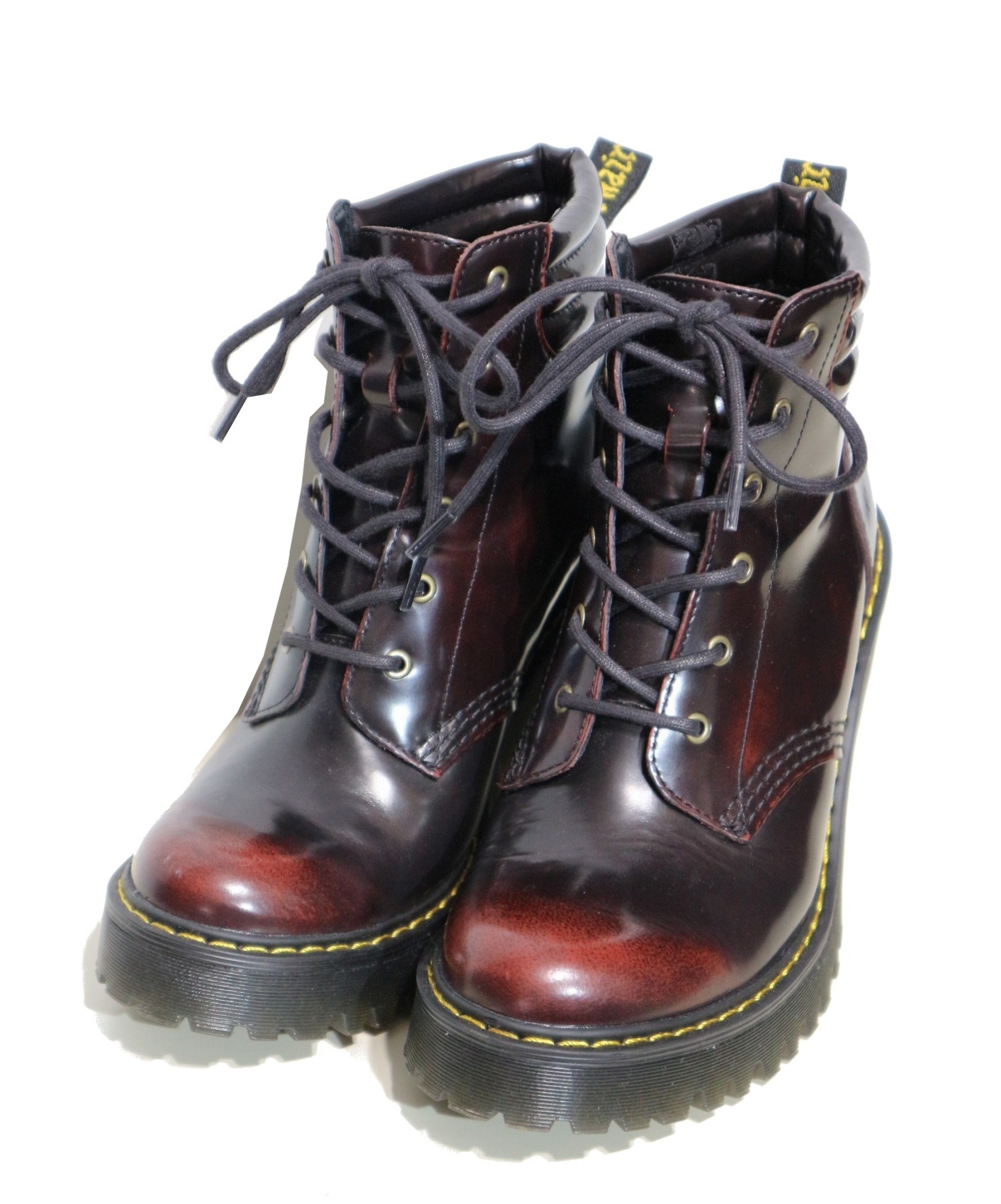 中古 古着通販 Dr Martens ドクターマーチン 6ホールヒールブーツ ブラウン サイズ Uk4 Persephone 6 Eye Padded Collar Boot ブランド 古着通販 トレファク公式 Trefac Fashion