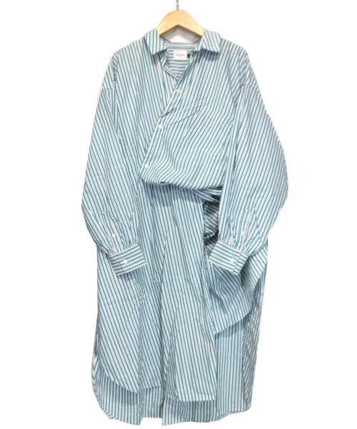 中古 古着通販 Efilevol エフィレボル シャツワンピース グリーン 春物 Striped Clipton Shirt ブランド 古着通販 トレファク公式 Trefac Fashion