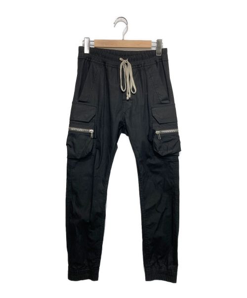 RICK OWENS（リックオウエンス）RICK OWENS (リック オウエンス) MASTODON CARGO JOG PANTS ブラック サイズ:IT46の古着・服飾アイテム