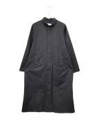 TAROUタロウ）の古着「Stand collar Coat」｜ネイビー