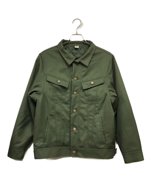 COMFORTABLE REASON（コンフォータブルリーズン）COMFORTABLE REASON (コンフォータブルリーズン) DAILY TRUCKER JACKET-Green グリーン サイズ:Mの古着・服飾アイテム