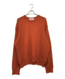 DISCOVERED（ディスカバード）の古着「SPIDER MOHAIR KNIT」｜オレンジ