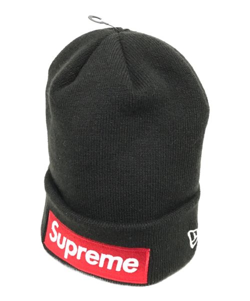 SUPREME×NEW ERA（シュプリーム×ニューエラ）SUPREME×NEW ERA (シュプリーム×ニューエラ) box logo beanie ブラックの古着・服飾アイテム