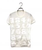 COMME des GARCONSコムデギャルソン）の古着「ナンバー ロゴ プリント Tシャツ」｜ホワイト