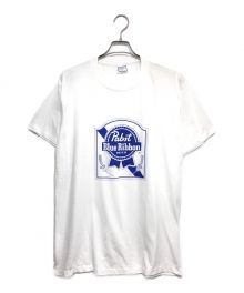 USED（ユーズド）の古着「[古着]blue ribbon beer(ブルーリボンビール)プリントTシャツ」｜ホワイト