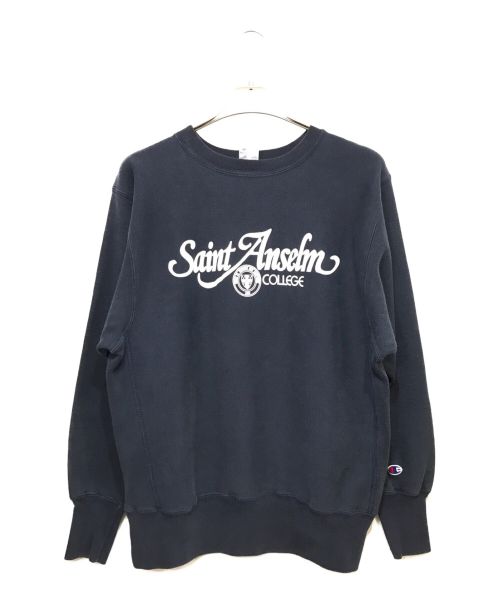 Champion（チャンピオン）Champion (チャンピオン) saint anselmリバースウィーブスウェット ネイビー サイズ:Lの古着・服飾アイテム