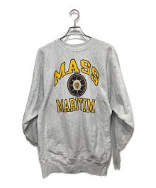 Champion（チャンピオン）の古着「MASS MARITIME リバースウィーブスウェット」｜グレー