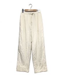 CLANE（クラネ）の古着「BELTED LOOSE STRAIGHT PANTS」｜ホワイト