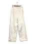 CLANE (クラネ) BELTED LOOSE STRAIGHT PANTS ホワイト サイズ:SIZE 1：4480円