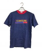 NIKEナイキ）の古着「FC BARCELONA プリントTシャツ」｜ネイビー