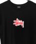 stussy (ステューシー) ロゴプリントTシャツ ブラック サイズ:L：5000円