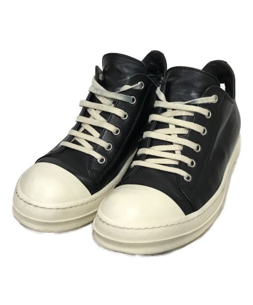 RICK OWENS（リックオウエンス）RICK OWENS (リック オウエンス) LPO LOW SNEAKERS ホワイト×ブラック サイズ:40の古着・服飾アイテム