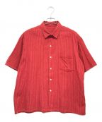 Porter Classicポータークラシック）の古着「Happy Red Short Sleeve Shirt　半袖シャツ」｜レッド