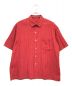 Porter Classic（ポータークラシック）の古着「Happy Red Short Sleeve Shirt　半袖シャツ」｜レッド