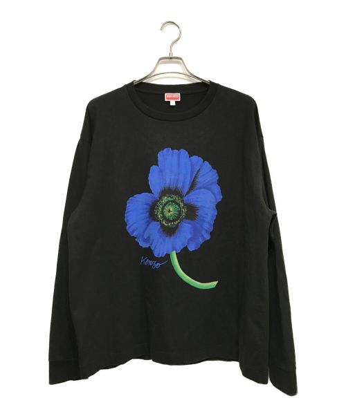 KENZO（ケンゾー）KENZO (ケンゾー) 'KENZO POPPY' ロングスリーブ Tシャツ ブラック サイズ:SIZE Lの古着・服飾アイテム