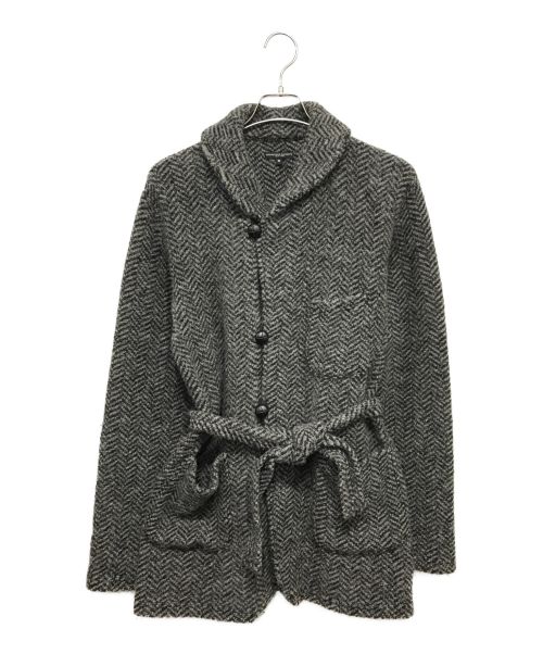 Engineered Garments（エンジニアド ガーメンツ）Engineered Garments (エンジニアド ガーメンツ) ヘリンボーンショールカラーガウン グレー サイズ:Sの古着・服飾アイテム