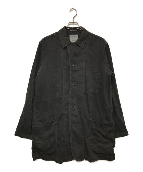 YOHJI YAMAMOTO（ヨウジヤマモト）YOHJI YAMAMOTO (ヨウジヤマモト) コットンツイルショップコート ブラック サイズ:3の古着・服飾アイテム