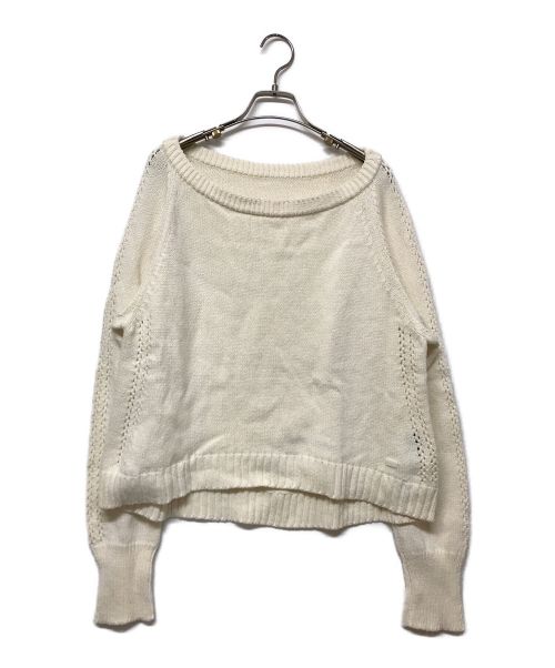 FOXEY（フォクシー）FOXEY (フォクシー) カシミヤ混ニット ホワイト サイズ:40の古着・服飾アイテム