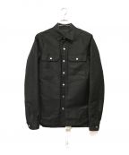 RICK OWENSリックオウエンス）の古着「OUTER SHIRT シャツジャケット」｜ブラック