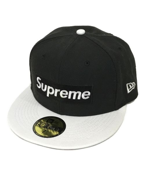 New Era（ニューエラ）New Era (ニューエラ) SUPREME (シュプリーム) 2-Tone Box Logo 59FIFTYキャップ ブラック サイズ:SIZE 7 1/2の古着・服飾アイテム