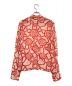 DRIES VAN NOTEN (ドリスヴァンノッテン) シルクシアーシャツ ピンク×レッド サイズ:34：12800円
