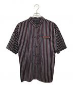 FULL-BKフルビーケー）の古着「CHINA SHIRT チャイナシャツ」｜ネイビー