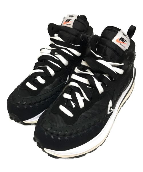 NIKE（ナイキ）NIKE (ナイキ) sacai (サカイ) Jean Paul GAULTIER (ジャンポールゴルチェ) トリプルコラボ Vaporwaffle Mix Black ハイカットスニーカー ブラック サイズ:26.5cmの古着・服飾アイテム