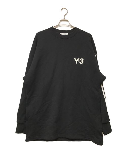 Y-3（ワイスリー）Y-3 (ワイスリー) CH1 CREW SWEATSHIRT クルーネックスウェット ブラック サイズ:Mの古着・服飾アイテム