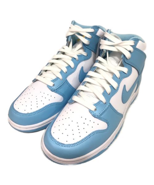 NIKE（ナイキ）NIKE (ナイキ) DUNK HIGH HOMER UNC ハイカットスニーカー ブルー×ホワイト サイズ:26.5の古着・服飾アイテム