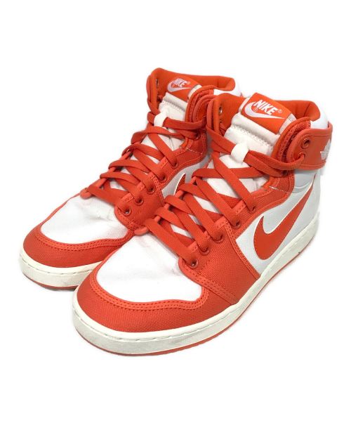 NIKE（ナイキ）NIKE (ナイキ) AIR JORDAN 1 KO エア ジョーダン1 ケーオー ハイカットスニーカー ホワイト×オレンジ サイズ:26.5cmの古着・服飾アイテム