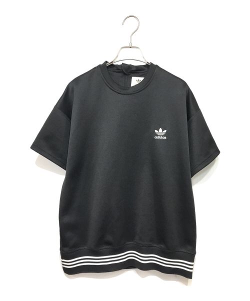 adidas（アディダス）adidas (アディダス) HYKE (ハイク) 半袖カットソー ブラック サイズ:Lの古着・服飾アイテム