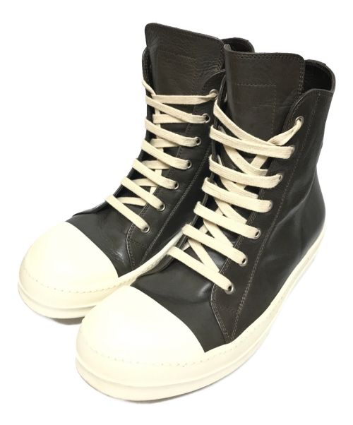 RICK OWENS（リックオウエンス）RICK OWENS (リック オウエンス) Ramones High ハイカットスニーカー DARKDUST サイズ:41の古着・服飾アイテム