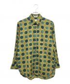 Engineered Garmentsエンジニアド ガーメンツ）の古着「Classic Shirt Olive Cotton Cross Batik 長袖シャツ」｜オリーブ