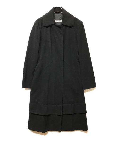 JIL SANDER（ジルサンダー）JIL SANDER (ジルサンダー) ウールコート ブラック サイズ:36の古着・服飾アイテム