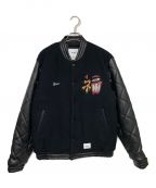 WTAPSダブルタップス）の古着「CANAL JACKET WONY. MOSSER スタジャン」｜ブラック