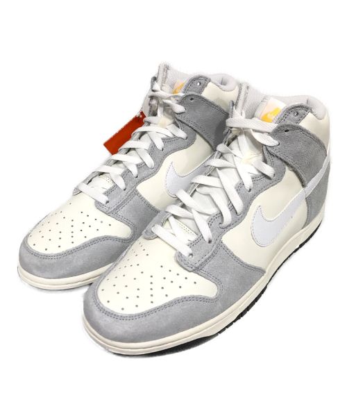 NIKE（ナイキ）NIKE (ナイキ) DUNK HIGH SAIL/GREY ハイカットスニーカー ホワイト×グレー サイズ:27cmの古着・服飾アイテム