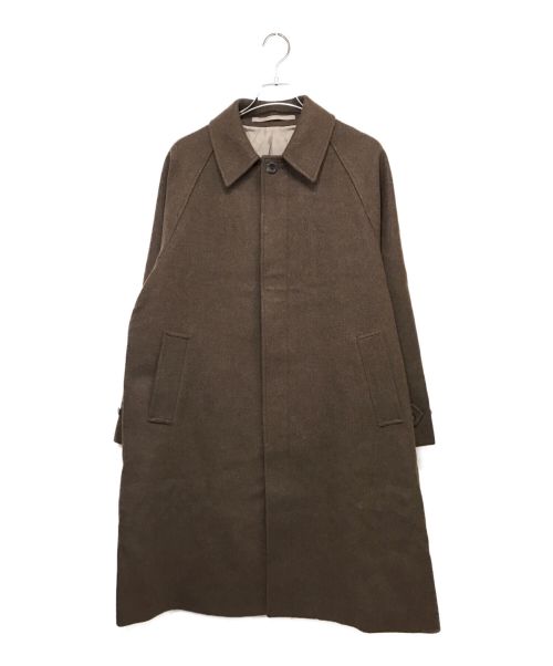 STEVEN ALAN（スティーブンアラン）STEVEN ALAN (スティーブンアラン) TOP WR MLTN CMP BALMACAAN COAT ステンカラーコート ブラウン サイズ:Lの古着・服飾アイテム