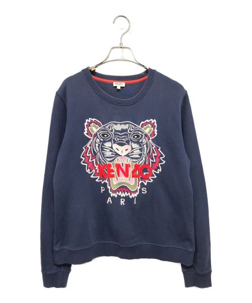 KENZO（ケンゾー）KENZO (ケンゾー) タイガー刺繍スウェット ネイビー サイズ:XLの古着・服飾アイテム