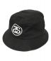 stussy（ステューシー）の古着「SS LINK BUCKET HAT バケットハット」｜ブラック