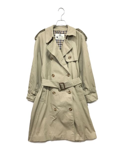 Aquascutum（アクアスキュータム）Aquascutum (アクアスキュータム) トレンチコート ベージュ サイズ:記載なしの古着・服飾アイテム