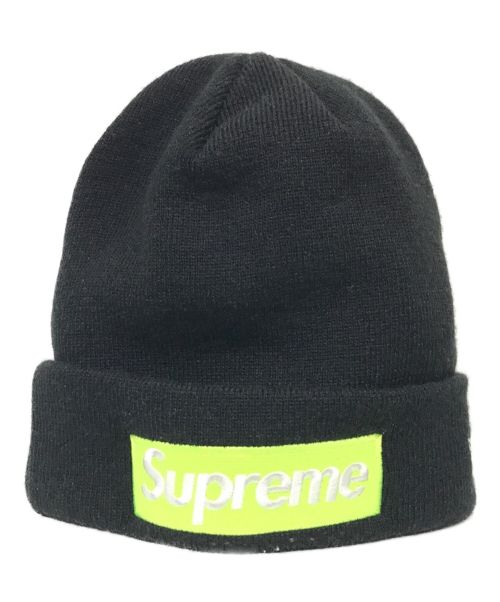 SUPREME（シュプリーム）SUPREME (シュプリーム) New Era (ニューエラ) Box Logo Beanie ニット帽 ブラックの古着・服飾アイテム