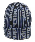 SUPREMEシュプリーム）の古着「vertical logo beanie ニット帽」｜ネイビー