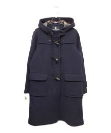 Aquascutum×JOHNSTONS OF ELGIN（アクアスキュータム×ジョンストンズオブエルガン）の古着「ダッフルコート」｜ネイビー