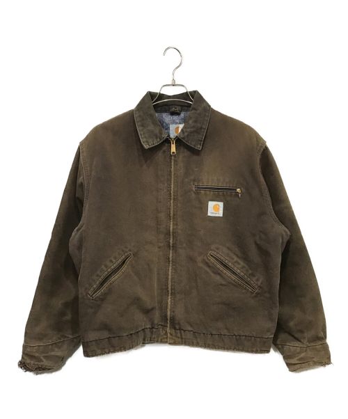 CarHartt（カーハート）CarHartt (カーハート) デトロイトジャケット ブラウン サイズ:タグ消えの為不明の古着・服飾アイテム